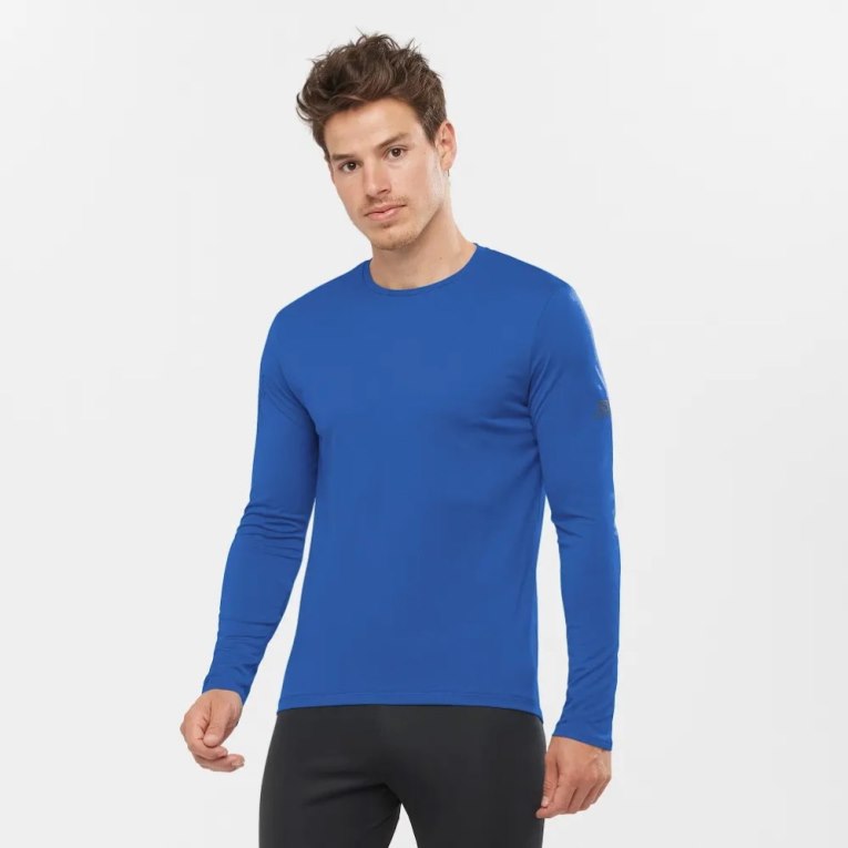 Blue Salomon Agile Long Sleeve Men\'s T-Shirts | IE QN0172